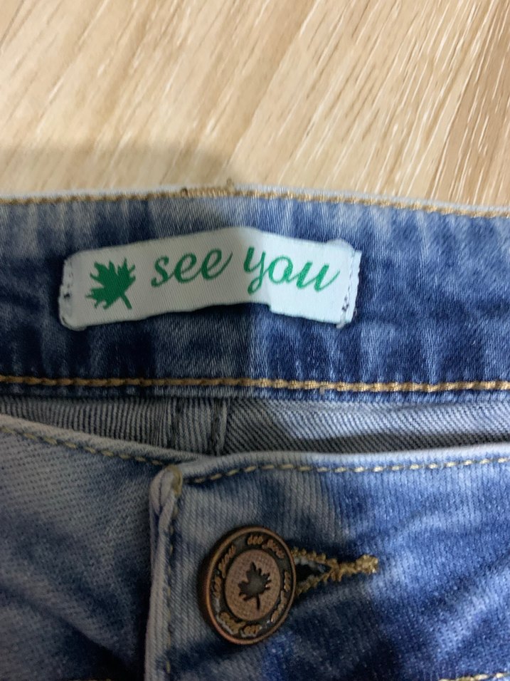 Renkli Salaş Kadın Kot Pantolon - Görsel 4