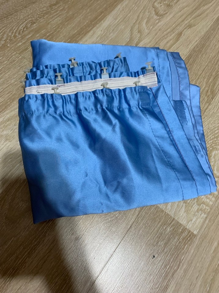 Parlak Mavi Düz Perde güneşlik - Görsel 3