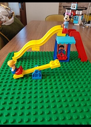 Beden Lego duplo uyumlu sari kaydirak park seti