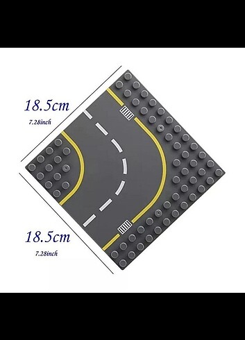  Beden Lego duplo uyumlu yol zemin