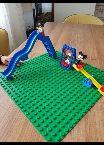 Diğer Lego duplo uyumlu mavi park seti