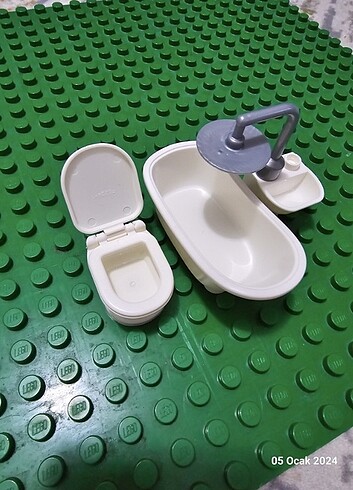 Beden Renk Lego duplo uyumlu banyo seti