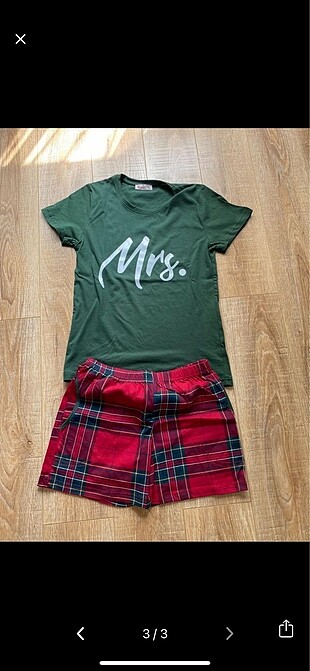 xl Beden Mr& Mrs ikili şortlu takım