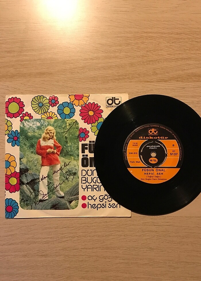 Füsun Önal - Aç Gözünü/Hepsi Sen (Sanatçı Tarafından İmzalı) - Görsel 4