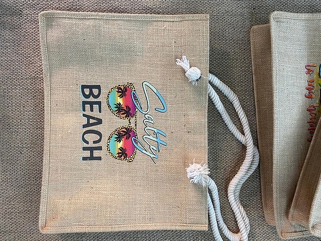 Plaj çantası jut çanta - Görsel 16