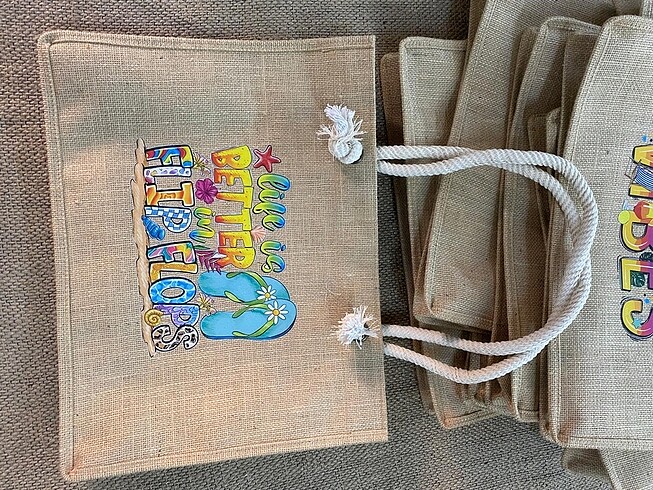 Plaj çantası jut çanta - Görsel 18