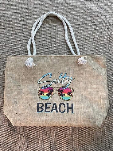 Plaj çantası jut çanta - Görsel 5
