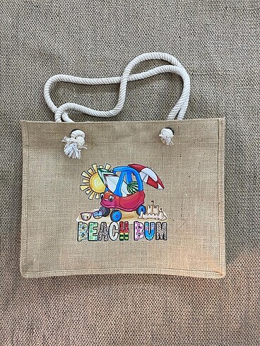 Plaj çantası jut çanta - Görsel 13