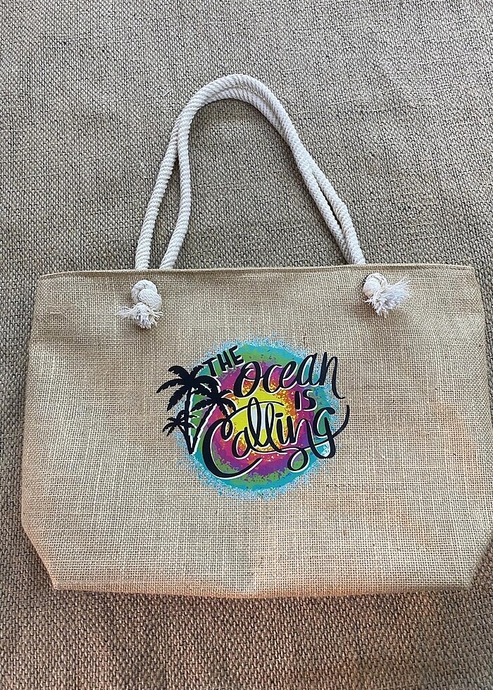 Plaj çantası jut çanta - Görsel 3