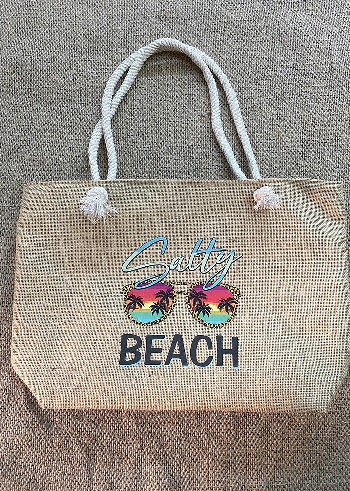Plaj çantası jut çanta - Görsel 5