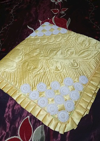 Sarı İşlemeli bebek Battaniyesi - Görsel 7