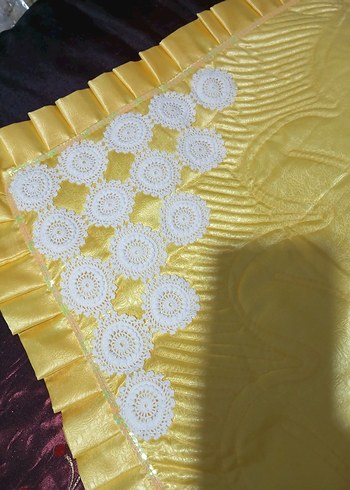 Sarı İşlemeli bebek Battaniyesi - Görsel 3