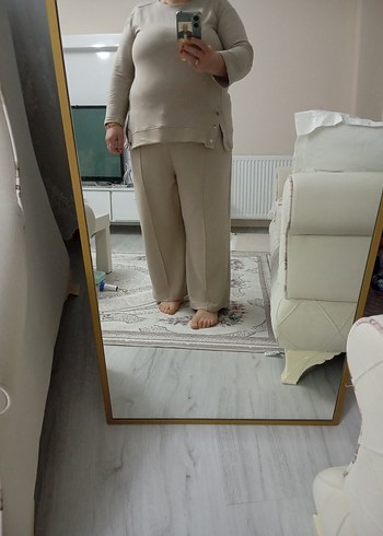 Bej Rahat Kesim Hamile Pantolonu - Görsel 2