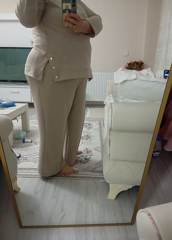 Bej Rahat Kesim Hamile Pantolonu - Görsel 4