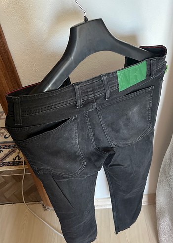 Siyah Erkek Slim Fit Kot Pantolon - Görsel 2