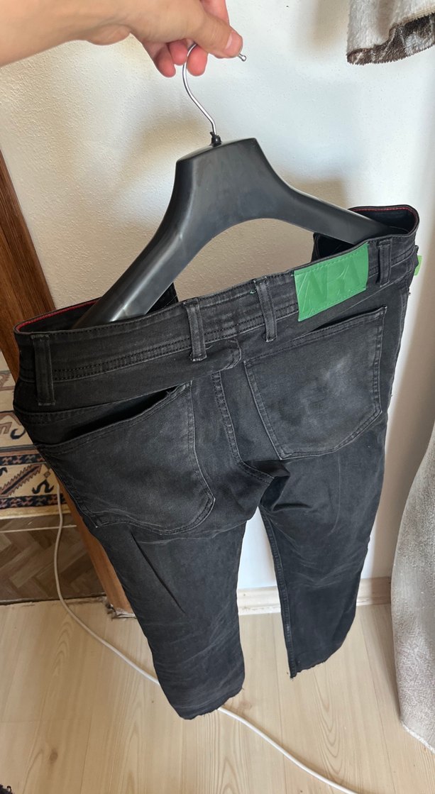 Siyah Erkek Slim Fit Kot Pantolon - Görsel 2