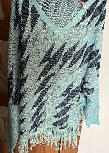 Bohem V Yaka Uzun Kollu Panço - Görsel 4