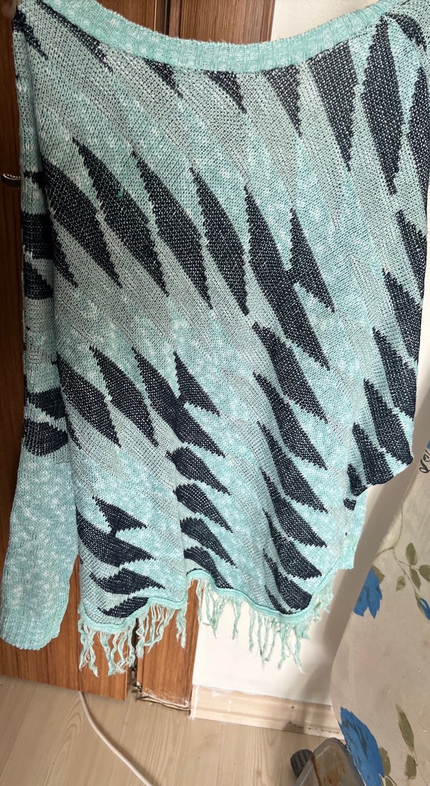 Bohem V Yaka Uzun Kollu Panço - Görsel 3