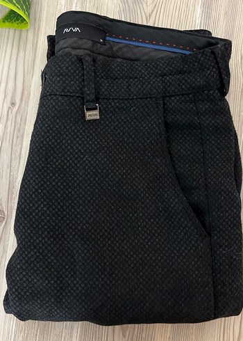 Siyah İnce Kesim Erkek Ofis Pantolonu - Görsel 2