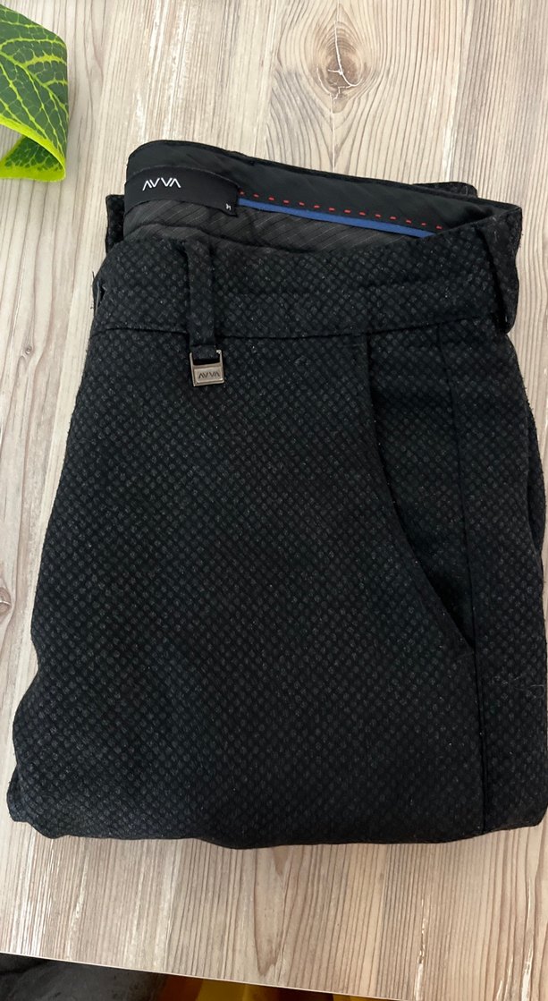 Siyah İnce Kesim Erkek Ofis Pantolonu - Görsel 2