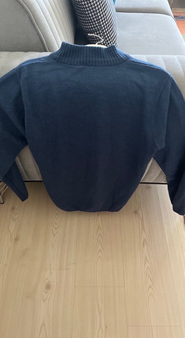 Kadın Lacivert Basic Triko Kazak - Görsel 3