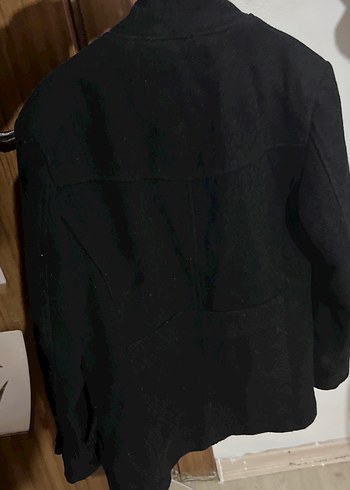 Siyah Düğmeli Midi Erkek Kaban - Görsel 3