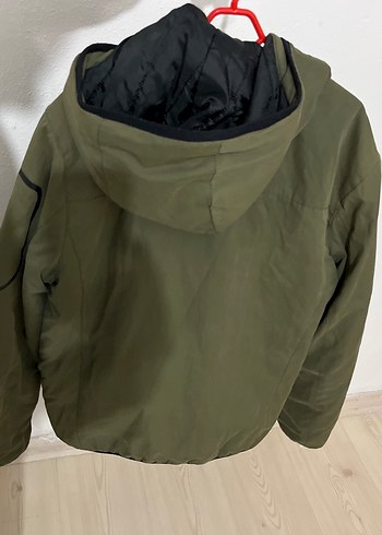 Haki Fermuarlı Erkek Street Wear Mont - Görsel 2