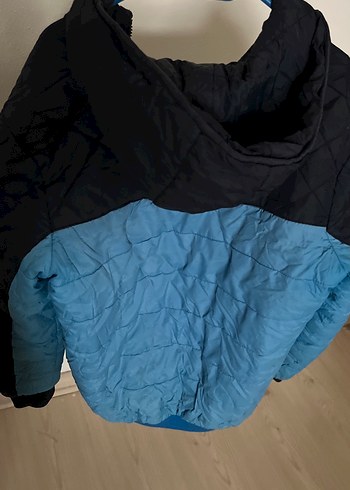 Mavi Siyah Fermuarlı Erkek Mont - Görsel 2