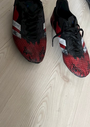 Kırmızı Erkek Futbol Ayakkabısı Velcro Detaylı - Görsel 2