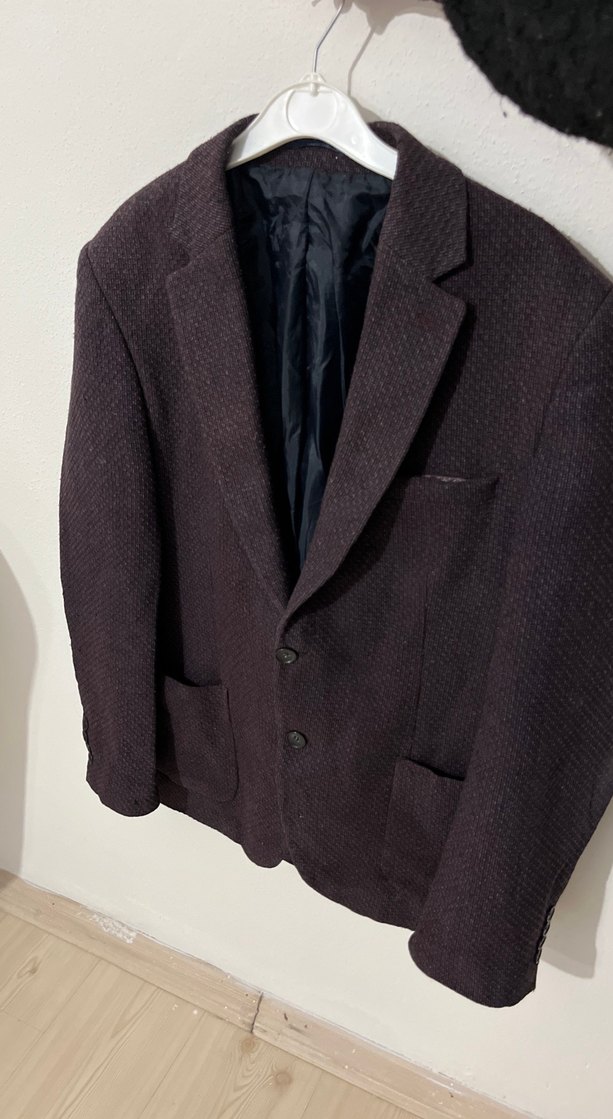 Düğmeli Kahverengi Erkek Ceket - Görsel 2