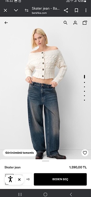 Bershka Bershka baggy pantolon