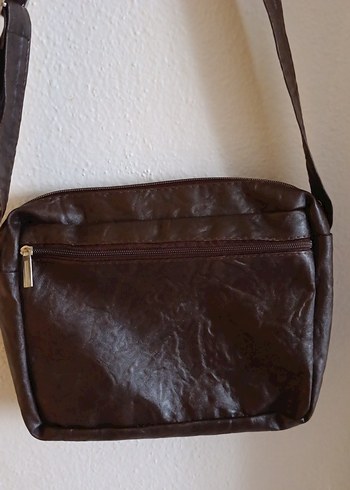 Kahverengi Deri erkek Çanta Fermuarlı - Görsel 3