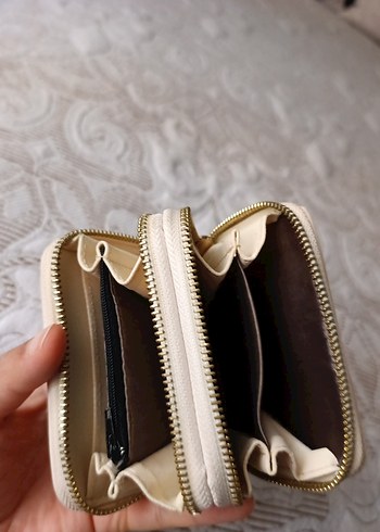 bej Deri Fermuarlı Kadın Cüzdan - Görsel 7