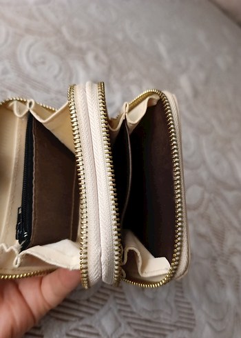 bej Deri Fermuarlı Kadın Cüzdan - Görsel 9