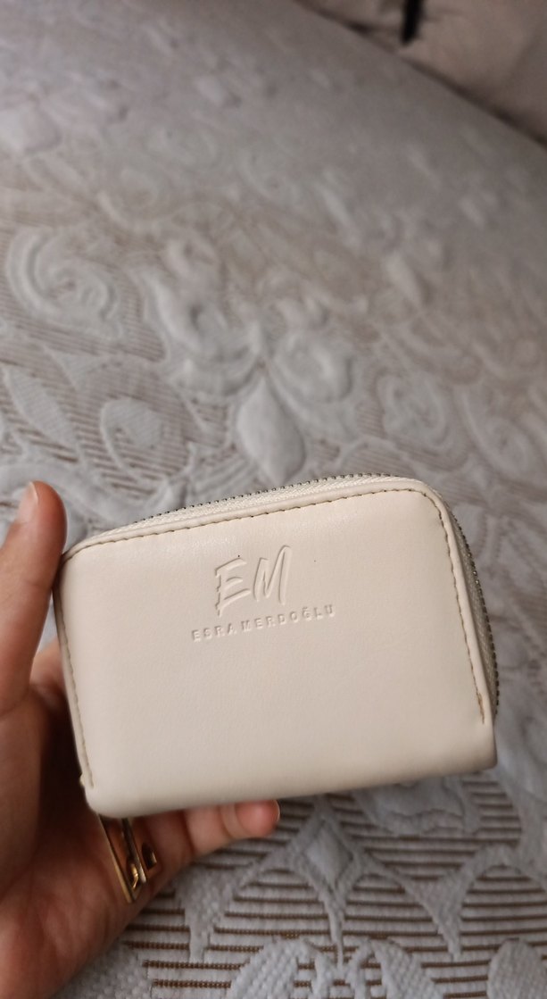 bej Deri Fermuarlı Kadın Cüzdan - Görsel 5