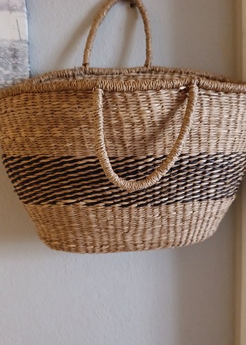 Bohem Zebra Desenli Örgü Kadın Çanta - Görsel 8