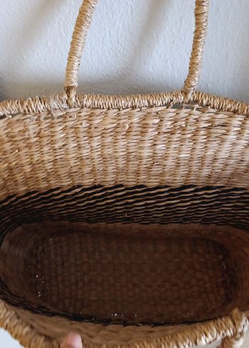 Bohem Zebra Desenli Örgü Kadın Çanta - Görsel 7