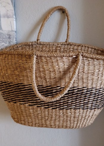 Bohem Zebra Desenli Örgü Kadın Çanta - Görsel 5