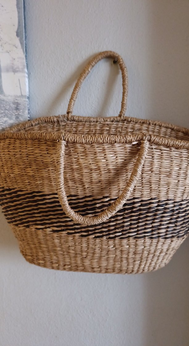 Bohem Zebra Desenli Örgü Kadın Çanta - Görsel 5