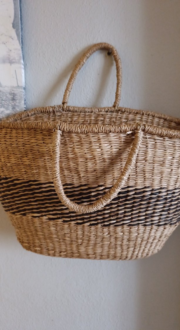 Bohem Zebra Desenli Örgü Kadın Çanta - Görsel 4