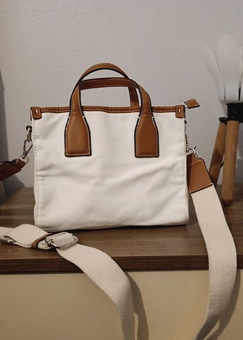 Bej Deri Bohem Tarz Kadın Çanta - Görsel 3