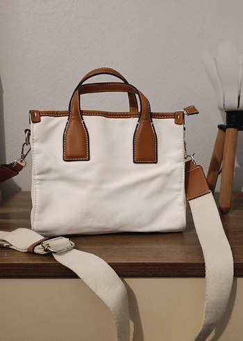 Bej Deri Bohem Tarz Kadın Çanta - Görsel 5