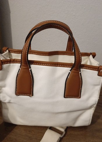 Bej Deri Bohem Tarz Kadın Çanta - Görsel 8