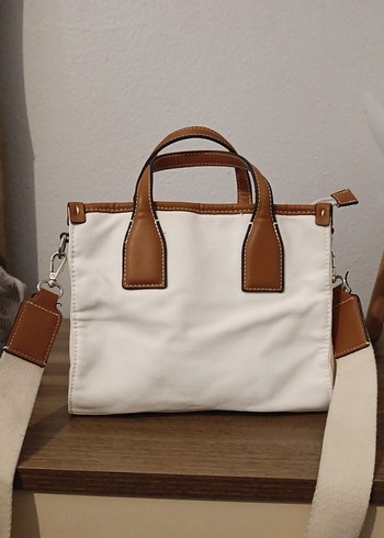 Bej Deri Bohem Tarz Kadın Çanta - Görsel 2