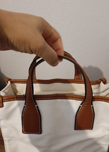 Bej Deri Bohem Tarz Kadın Çanta - Görsel 7