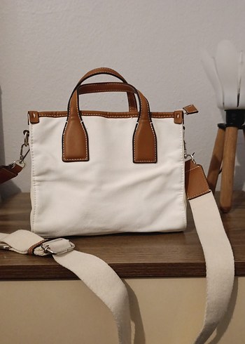 Bej Deri Bohem Tarz Kadın Çanta - Görsel 4