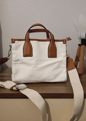 Bej Deri Bohem Tarz Kadın Çanta - Görsel 6