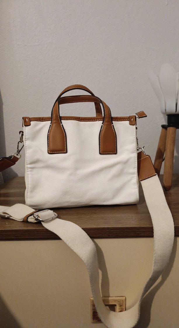 Bej Deri Bohem Tarz Kadın Çanta - Görsel 3