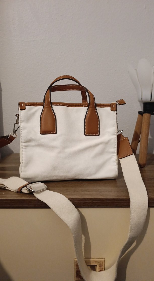 Bej Deri Bohem Tarz Kadın Çanta - Görsel 5