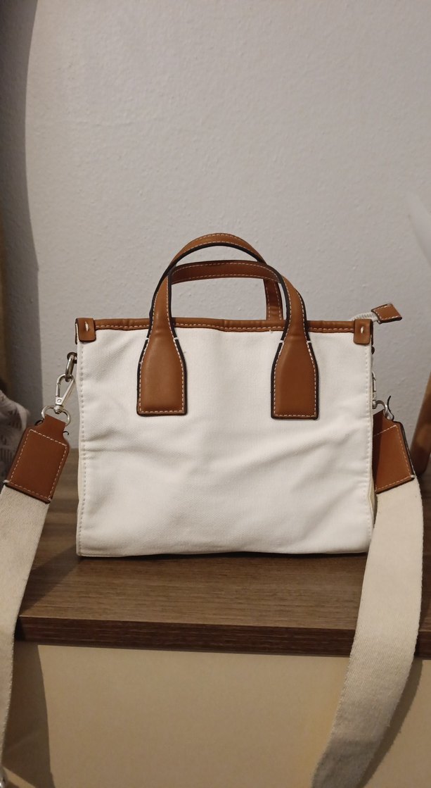 Bej Deri Bohem Tarz Kadın Çanta - Görsel 2